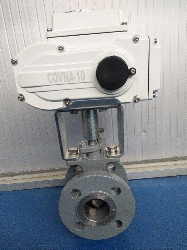covna-electric-v-port-ball-valve