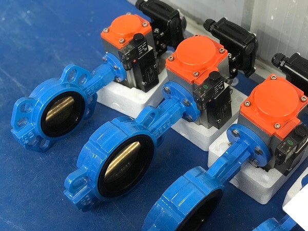 covna pneumatic actuated butterfly valve-1