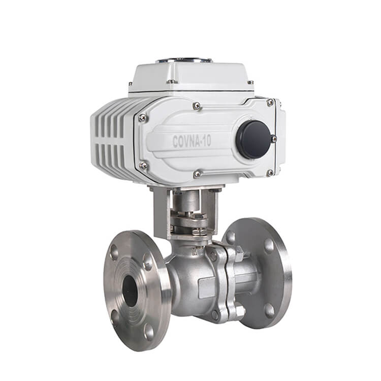 flanged-electric-ball-valve-with bracket