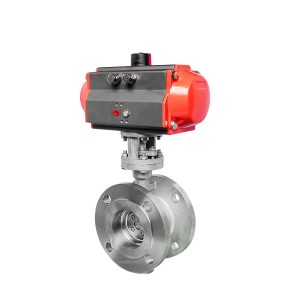pneumatic-flanged-metal-seal-butterfly valve