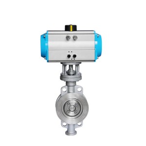 pneumatic-wafer-metal-seal-butterfly valve
